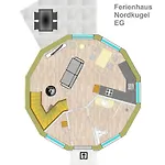 Prázdninový dům Nordkugel - Rundes Wohnglueck Am Tollensesee